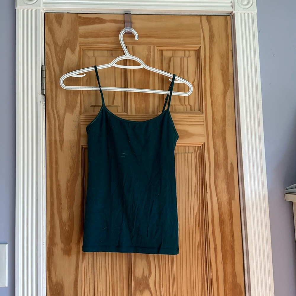 Green tank top